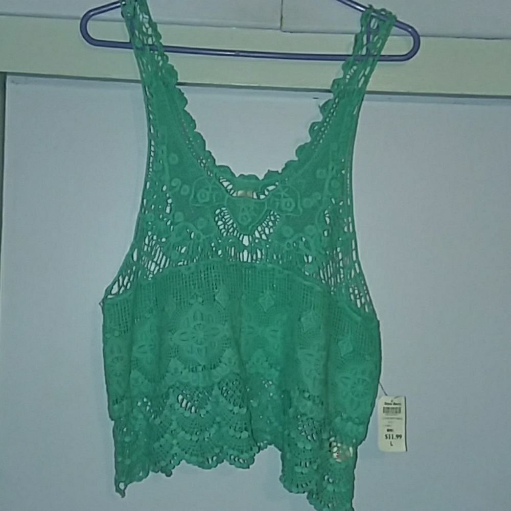 NOT FOR SALE (DONATED)      Mint Green knitted top