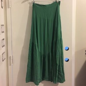 Green Maxi Skirt