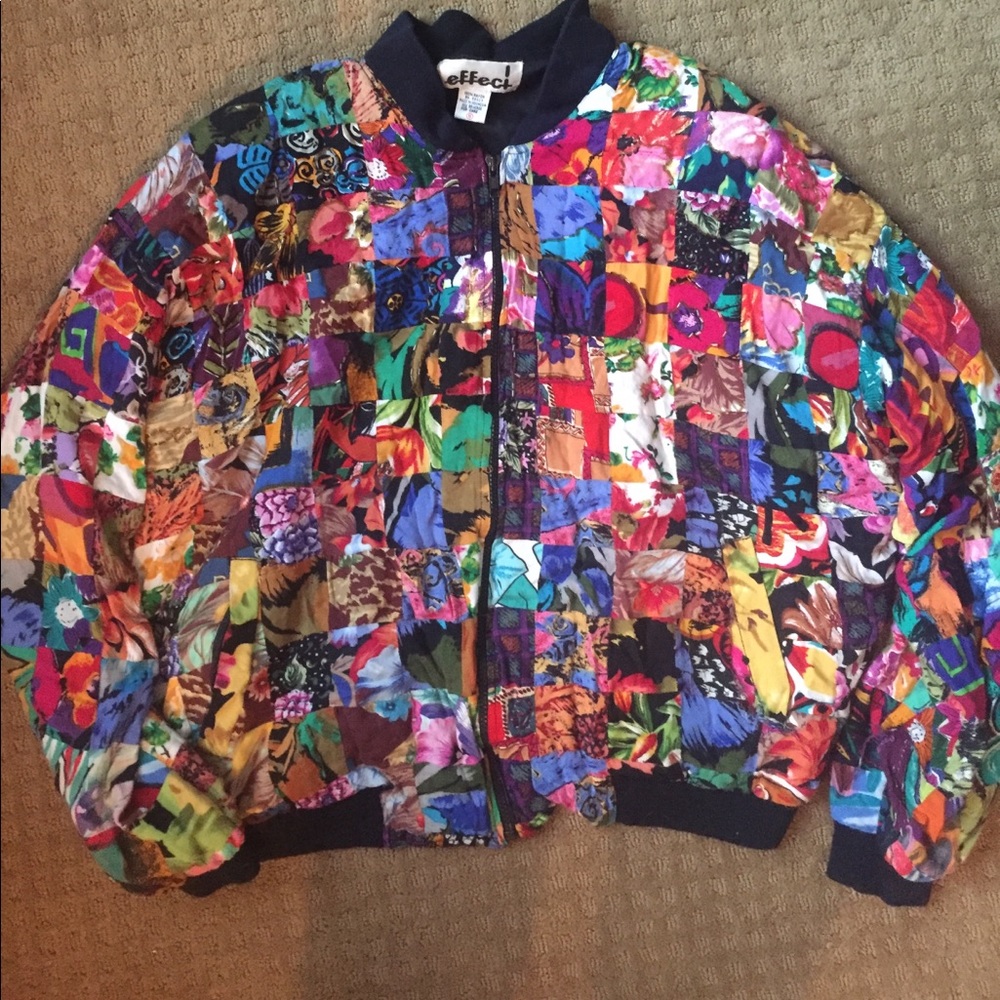 Vintage Rainbow 🌈 Patchwork Jacket