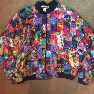 Vintage Rainbow 🌈 Patchwork Jacket