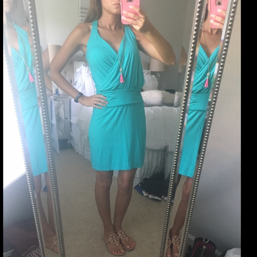 Sexy teal dress