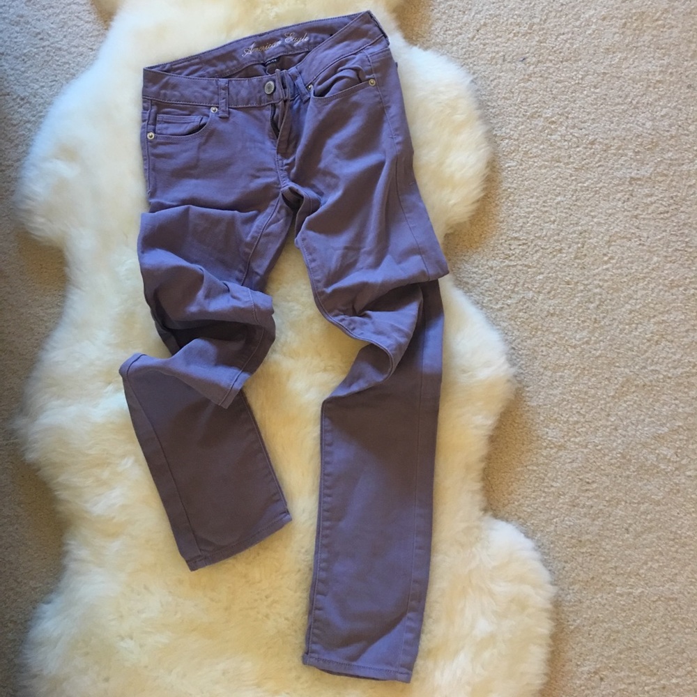 Soft Purple American Eagle Skinny Jeans