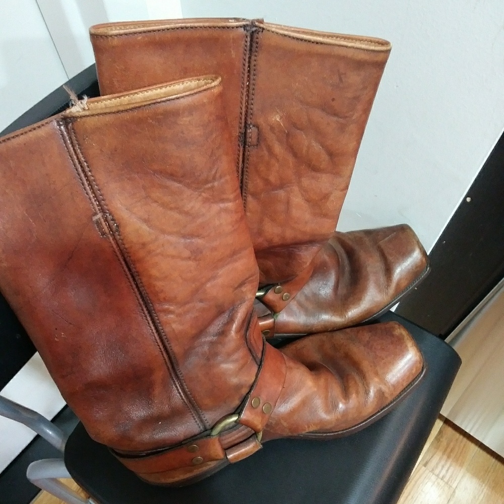 Frye Genuine Leather Cowboy Western Boots