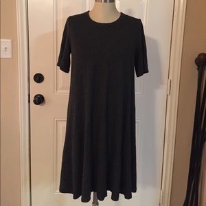 Dark grey swing dress from LOFT