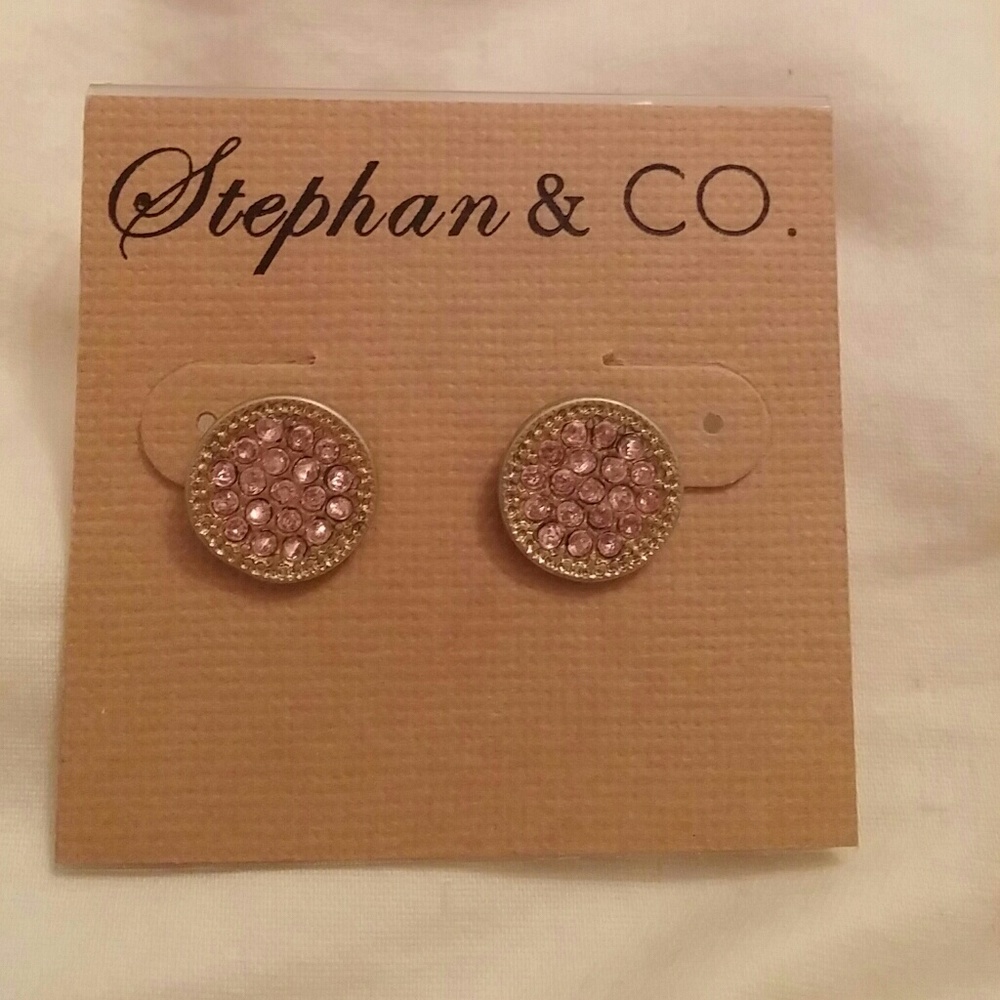 Pink and gold Nordstrom earrings