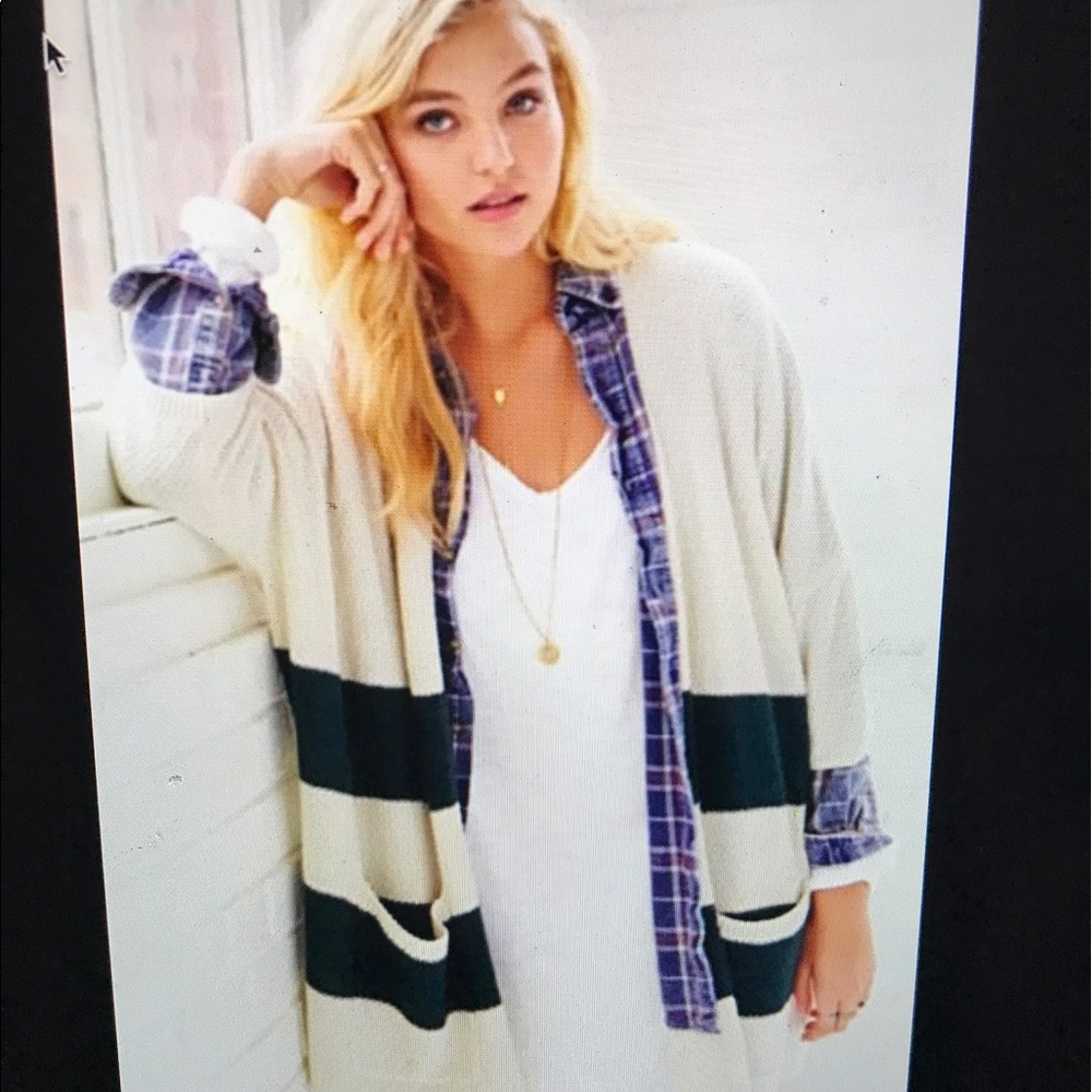 Comfy BDG striped cardigan
