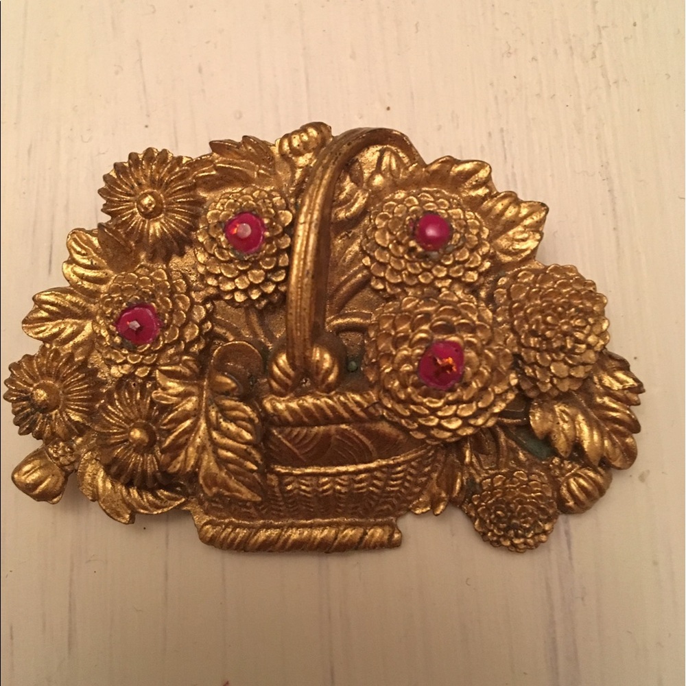 Vintage Early Plastic Celluloid Brooch