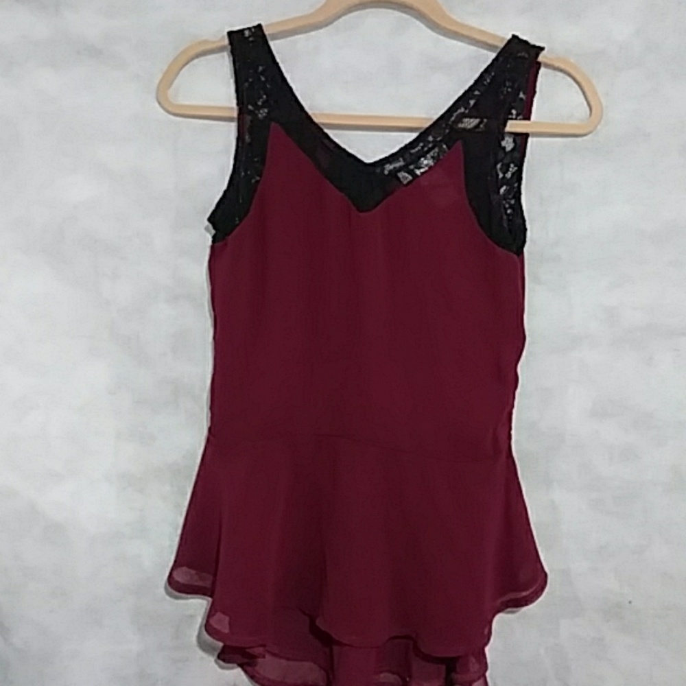 DESIGN HISTORY | maroon sleeveless top