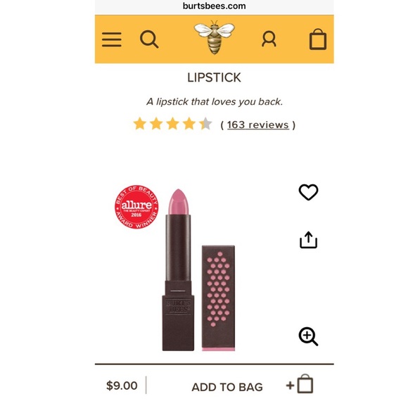 💕💄💋Burt's Bees Lipstick Iced Iris - Picture 6 of 7