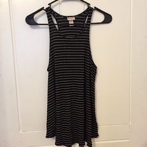 Black Striped Tank