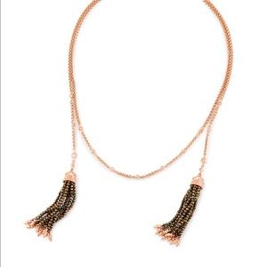Kendra Scott Monique Necklace - Rose Gold/Brown