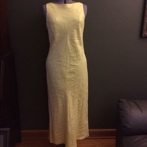 Yellow Linen Dress Ralph Lauren