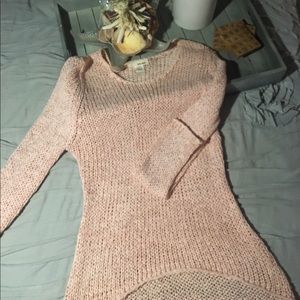 Pink knit sweater
