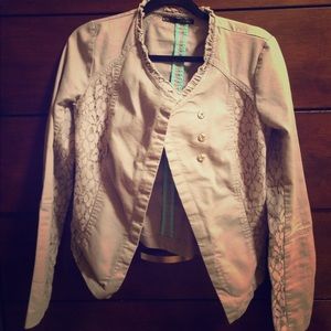 Lace tapered jacket
