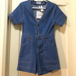 Lost Muse Denim Rompers