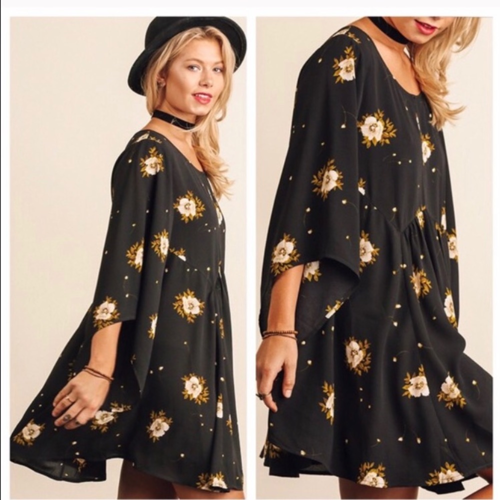 Black Floral Dress