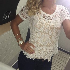 Floral see through shirt