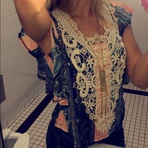 Multi color dress top