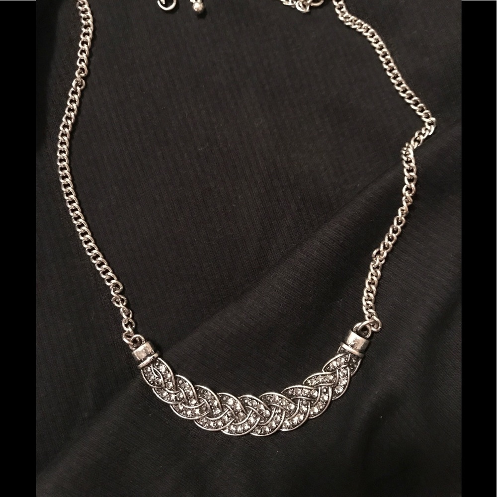Costume silver necklace