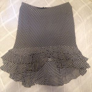 Vintage Nygard Polka Dot Ruffle Skirt