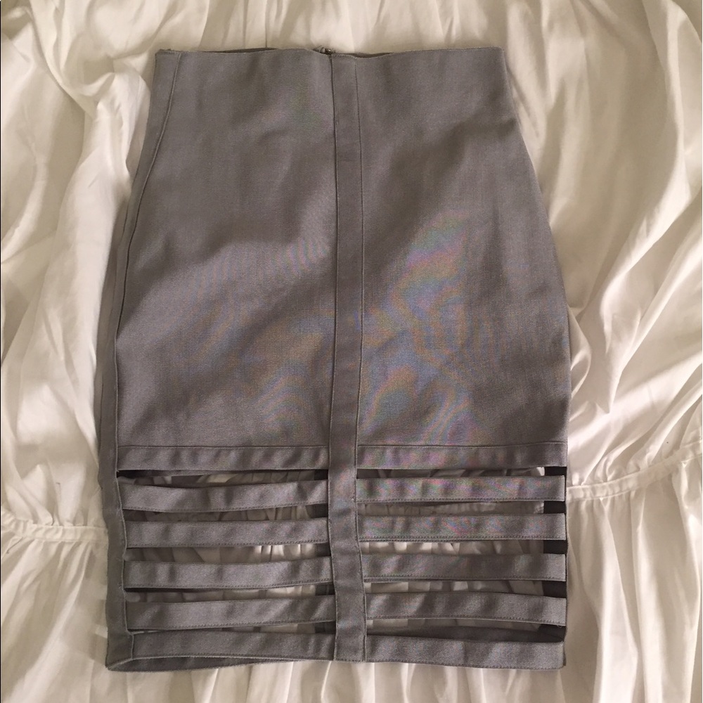Grey bandage skirt