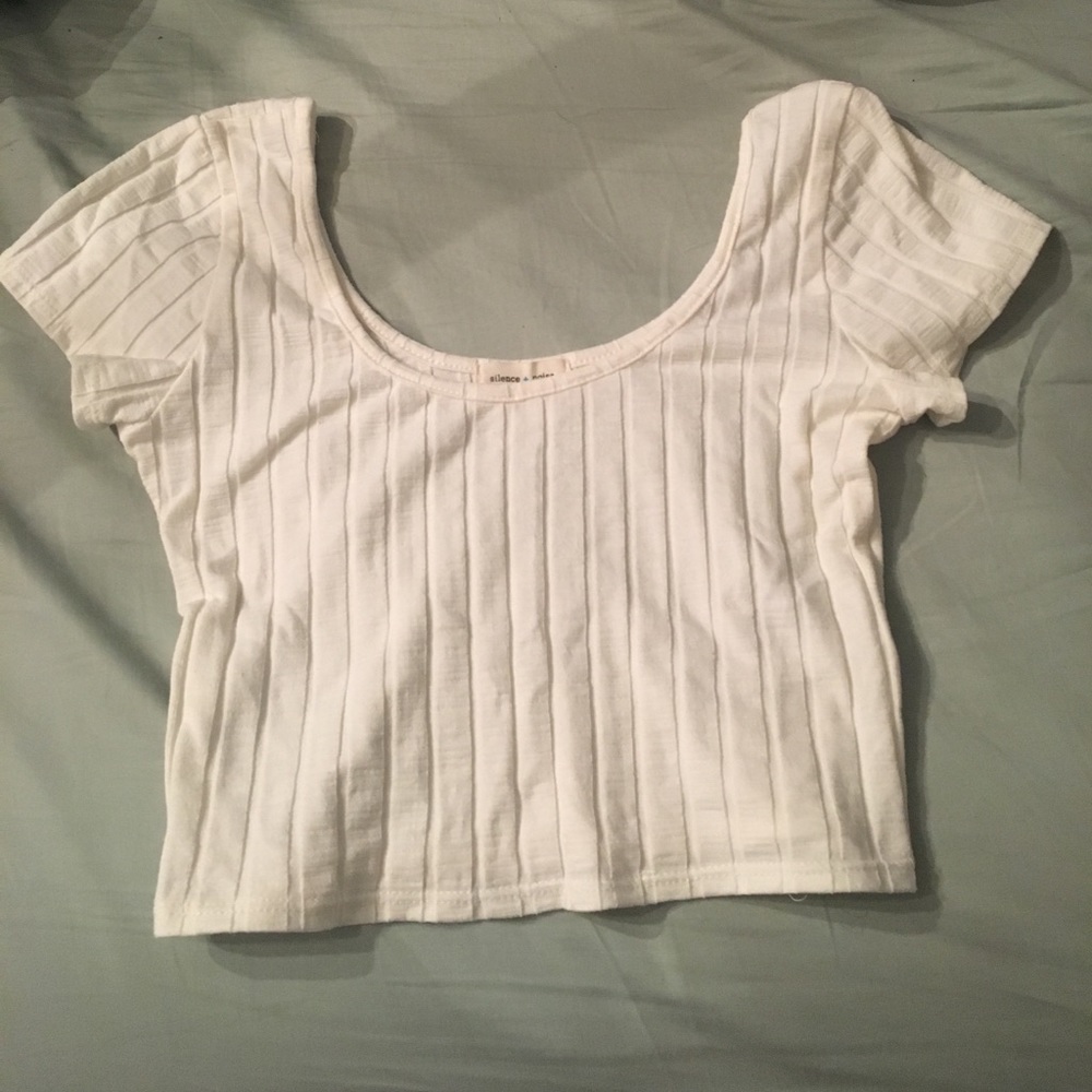 Ivory silence and noise crop top