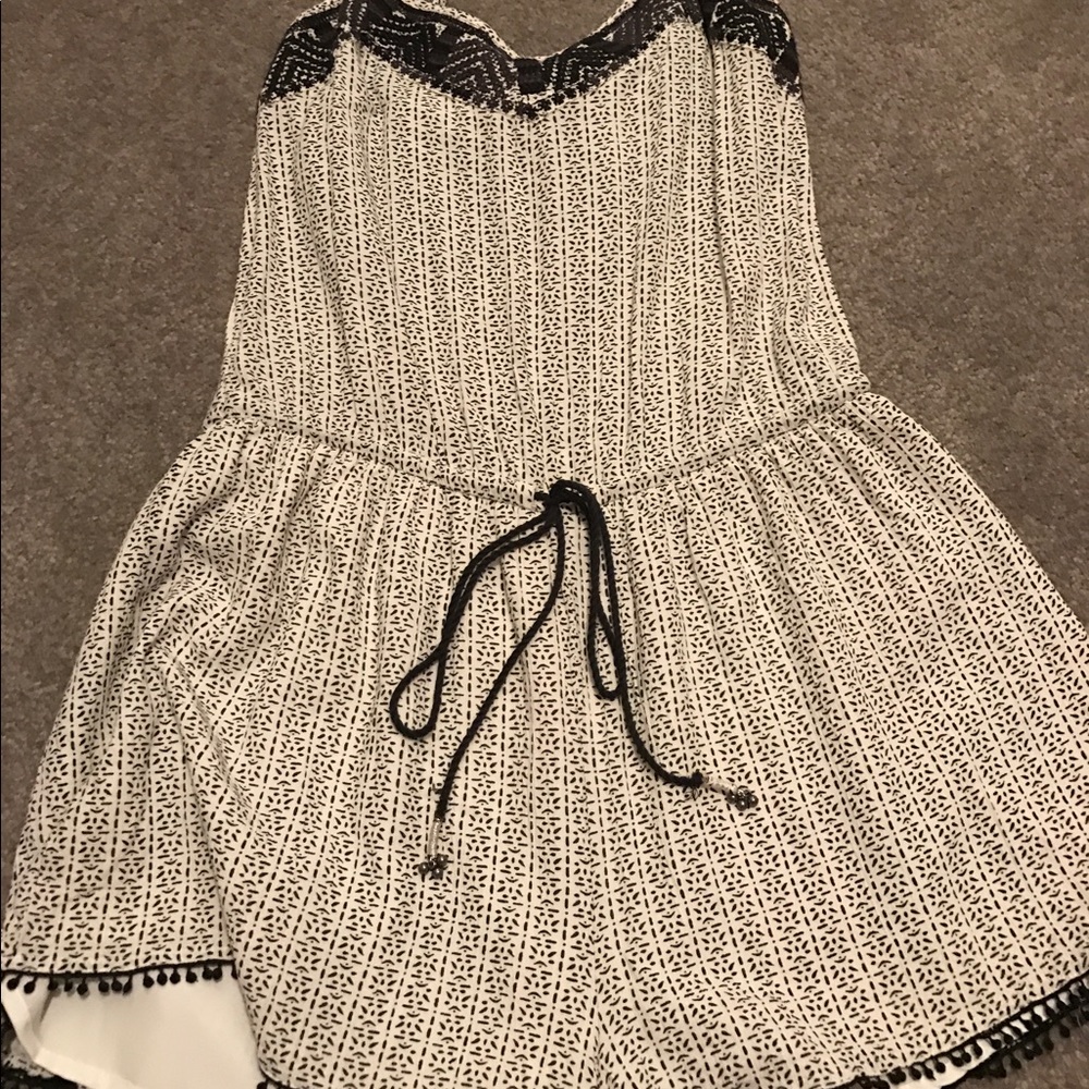 Cream Francesca's romper American eagle!