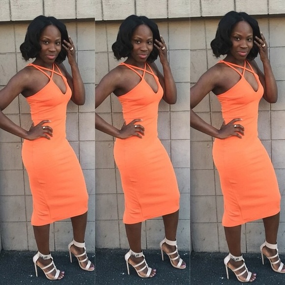 Orange dress - Picture 1 of 1