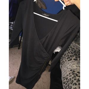 Comfortable black dress.