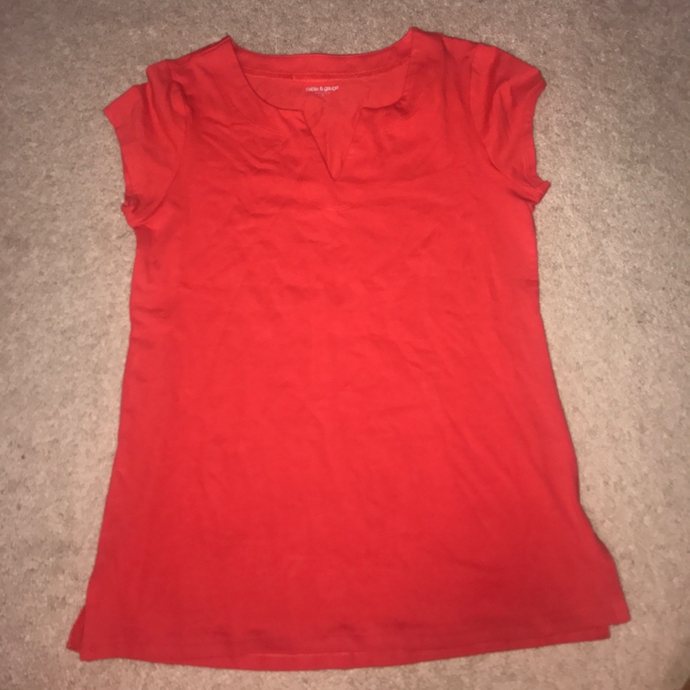 Red V Neck