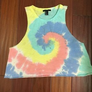 Forever 21 tie die muscle tank