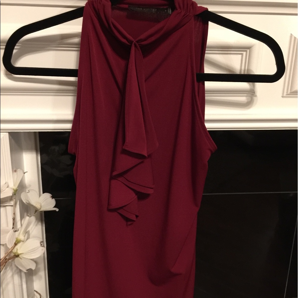 The Limited Sleeveless Front Tie Top