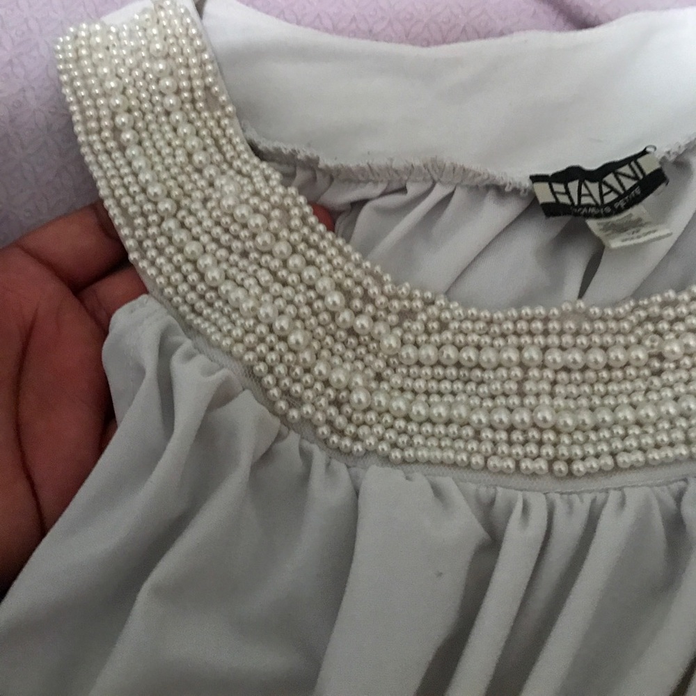 HAANI Exclusive Black And White Luxury Dress