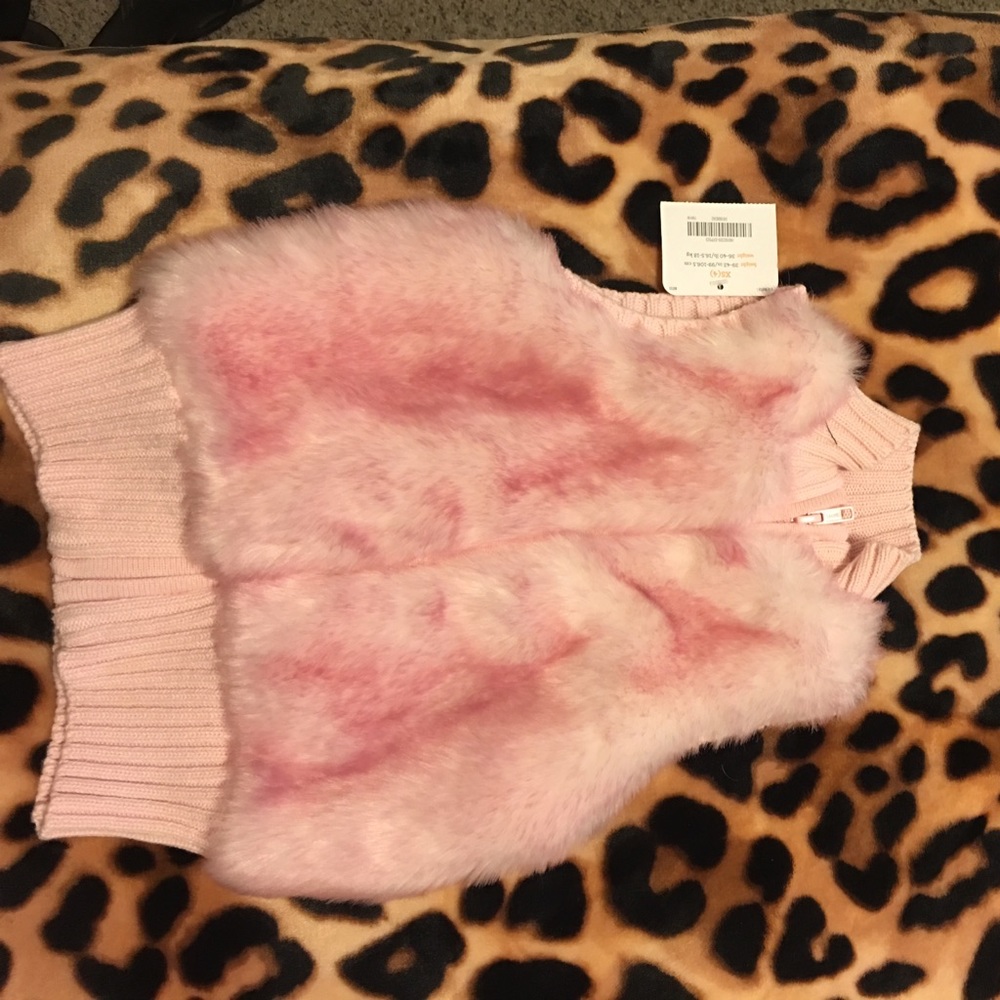 Toddler girls pink vest