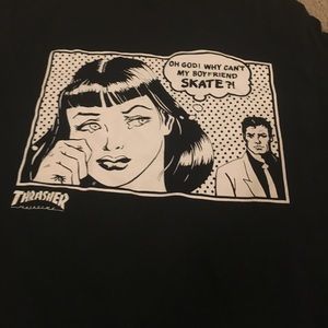 Thrasher Black "Oh God!" T-Shirt