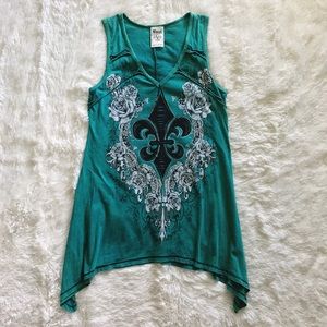 Vocal by Buckle Fleur de Lis Tank Top