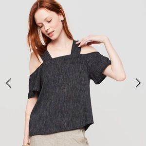 Lou & Grey Striped Off-the-shoulder Tank