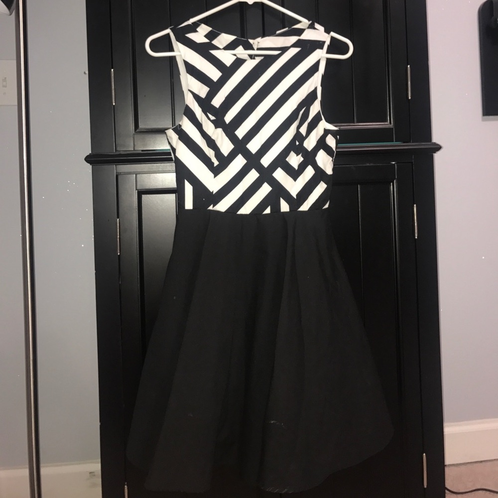 Black and white dress