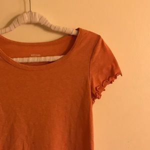 Peach crop top
