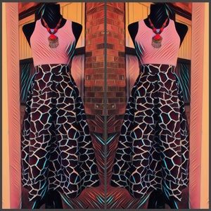 SOLD OUT💁🏽 WILD PRINT Midi Skirt