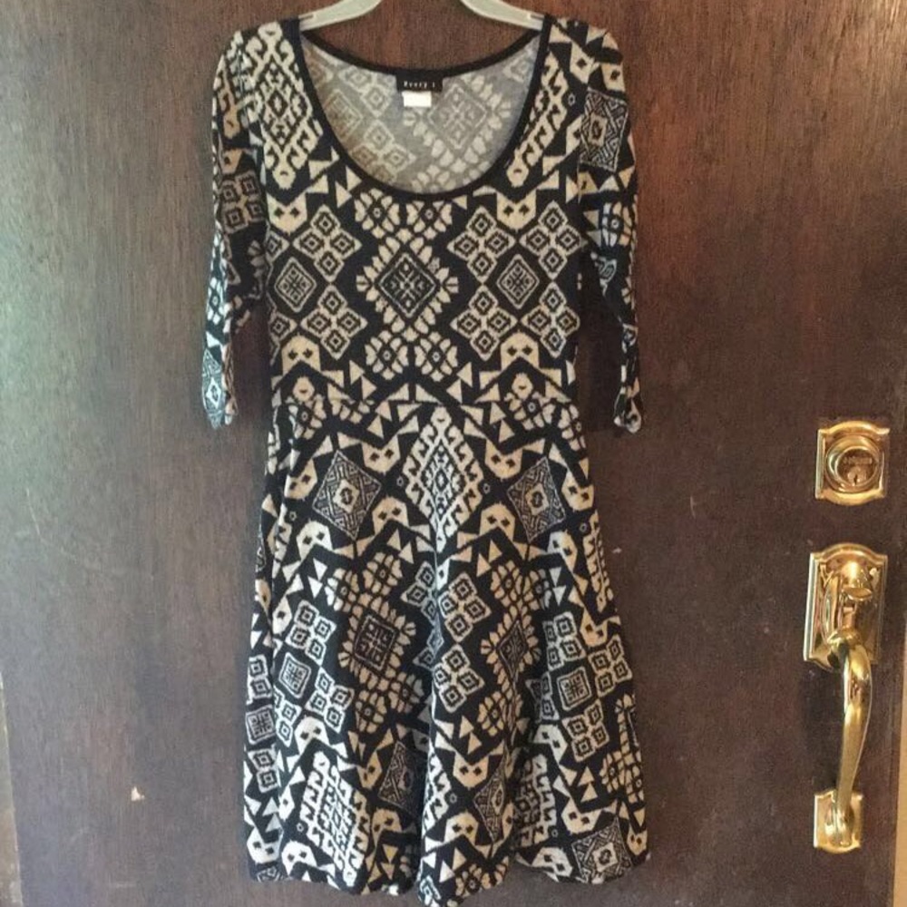 Black and Tan sweater dress!!