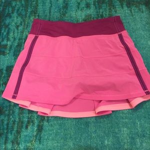 LULULEMON never worn pink skort