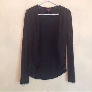 BOBI Black Jersey Cardigan