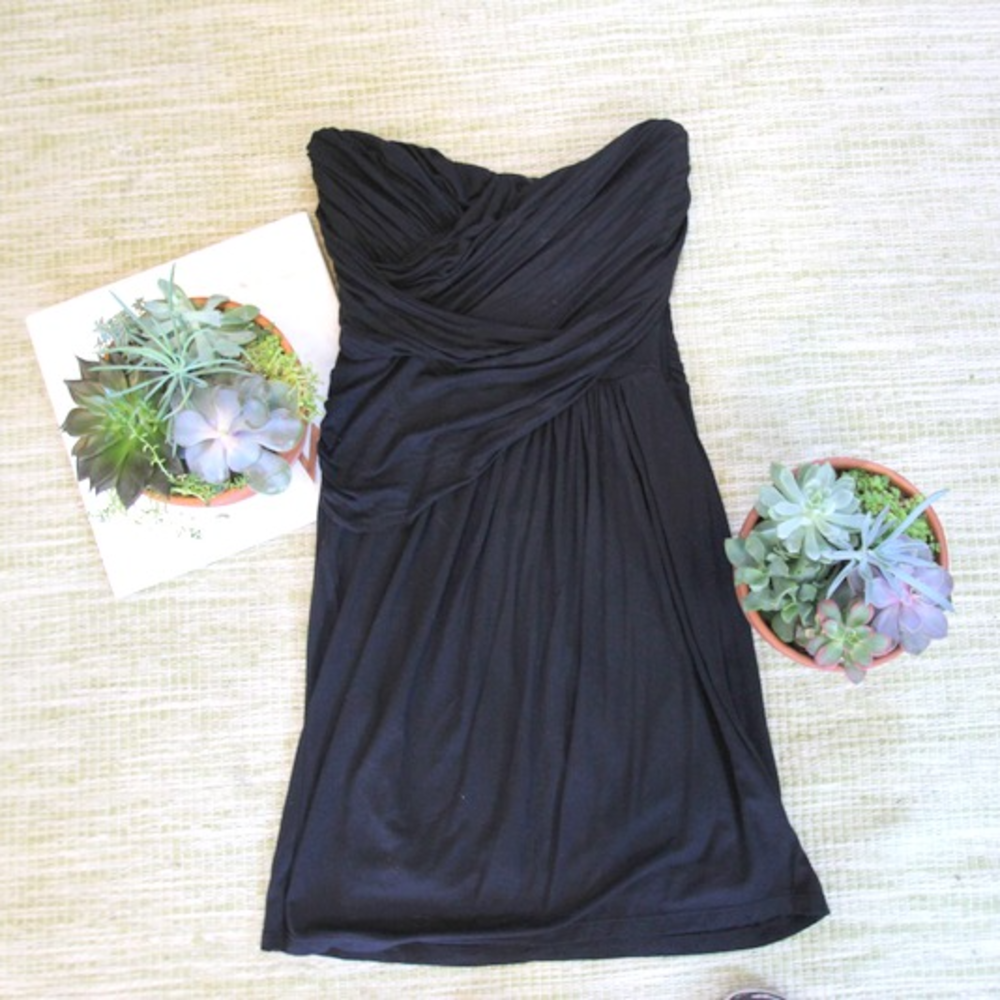 EXPRESS Black Strapless Dress