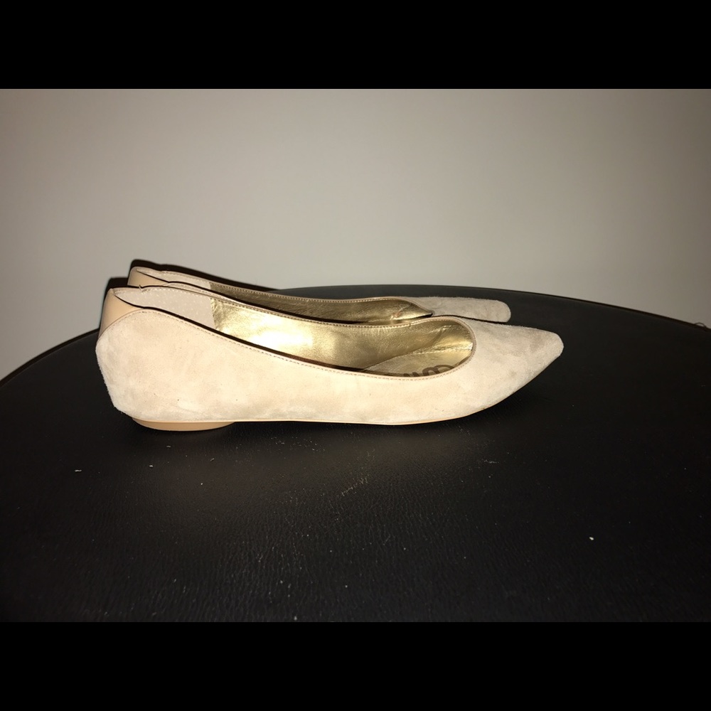 Sam Edelman Nude Suede Flats