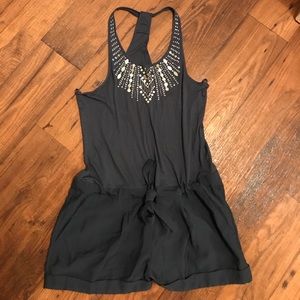 BCBGMaxAzria Sequined Romper