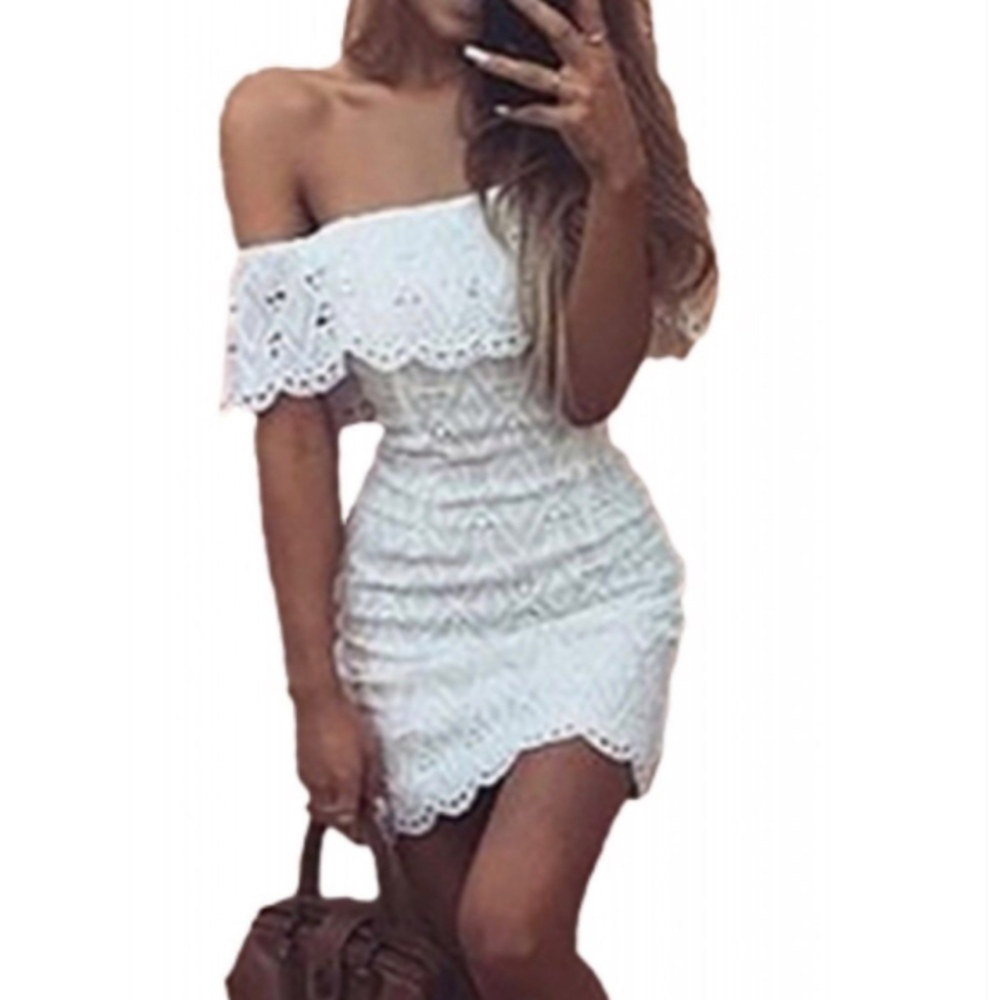 NWOT➡️Lace Off The shoulder MiniDress