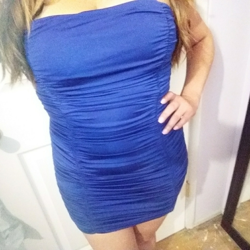 NOT FOR SALE (DONATED)   Royal Blue Stretchy dress