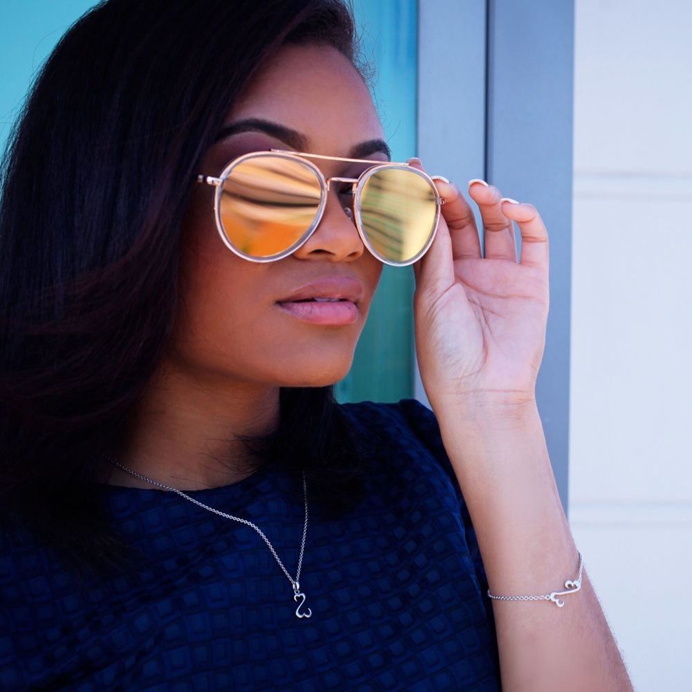 "Eden" Rosé Pink Mirror Lens Sunnies