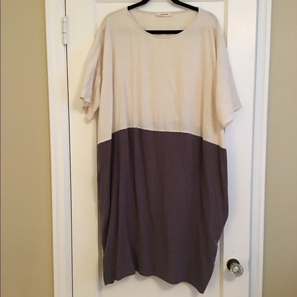 Linen Blend Summer Dress